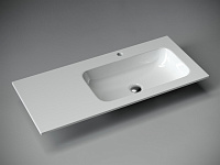 Ceramicanova Grace Раковина накладная лев. крыло 101х45,7 см, без перелива, цвет: белый глянцевый CN7015