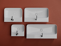 Ceramicanova Aura Раковина подвесная 100х47 см, без перелива, цвет: белый глянцевый CN2007