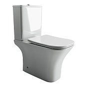 CeramicaNova Alfa Унитаз напольный 34x65x40h см, цвет: белый CN9002-B