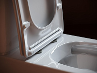 Ceramicanova Alfa Чаша для унитаза, безободковый с крышкой микролифт, цвет: белый глянцевый CN9002-B