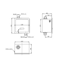 ArtCeram Atelier Кнопка смыва для писсуара сенсорная, латунь, цвет: chrome 801.000.71