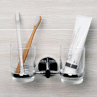 Wasserkraft Rhein Подстаканник двойной подвесной, цвет: хром K-6228D