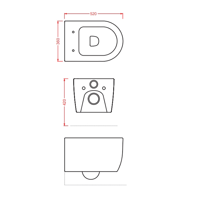 ArtCeram Monet Унитаз подвесной безободковый 36x52 см, цвет: matt white MNV001 05 00