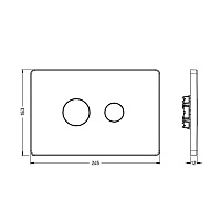 ArtCeram File 2.0 Кнопка смыва для унитаза, пластик, цвет: chrome 703.000.71