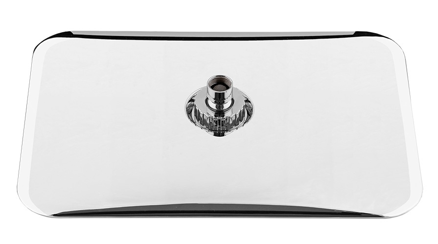 Remer Верхний душ 35x25 см, 1 режим, без кронштейна, цвет: bianco lucido/cromo 356REX