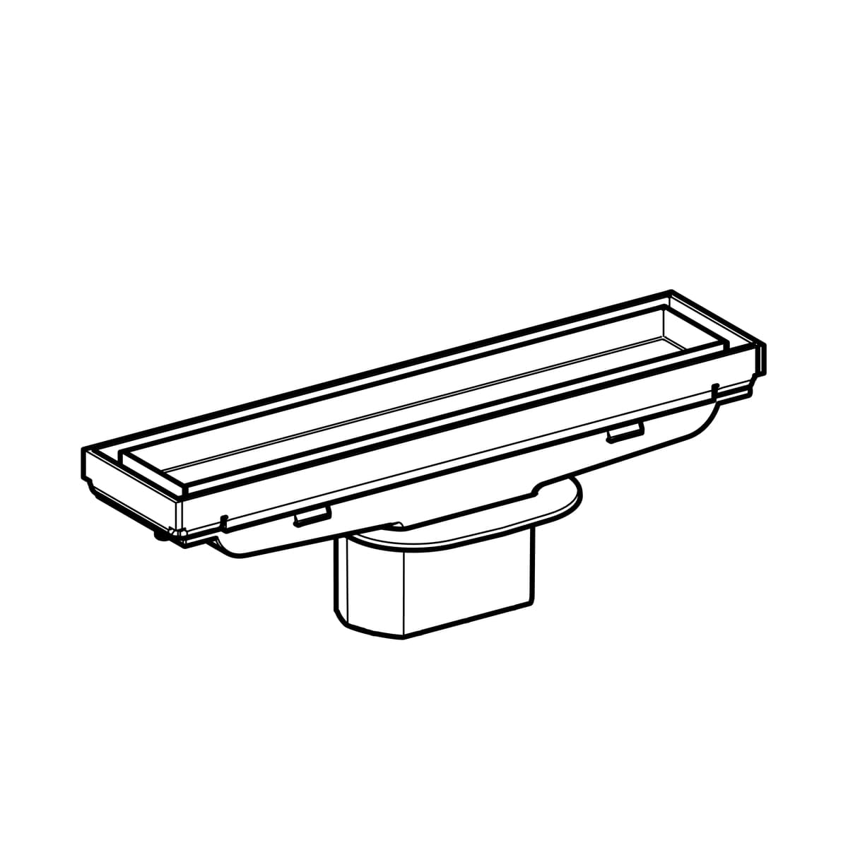 Geberit Ciean Line Душевой канал под плитку 154.455.00.1