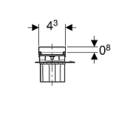 Geberit Ciean Line Душевой канал под плитку 154.455.00.1