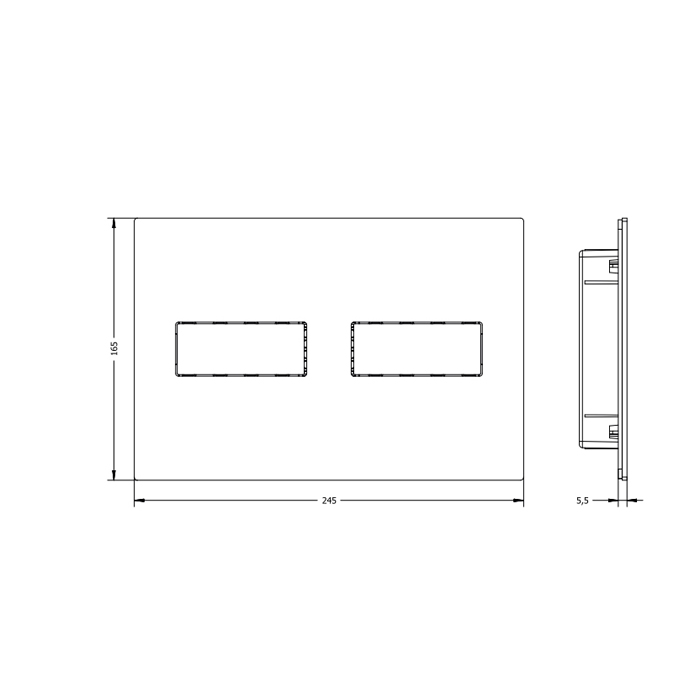 ArtCeram Inox Кнопка смыва для унитаза, пластик, цвет: gold 710.000.BG