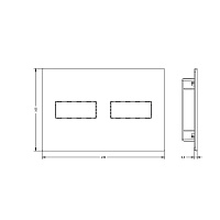 ArtCeram Inox Кнопка смыва для унитаза, пластик, цвет: gold 710.000.BG