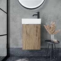 Sancos Mini Тумба для раковины подвесная 35,5x20,5x50h см, цвет: дуб чарльстон MN35ECHR