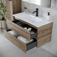Sancos Libra Тумба для раковины подвесная 119x45x50h см, цвет: дуб чарльстон LB120-1ECH