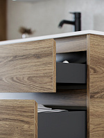 Sancos Libra Тумба для раковины подвесная 119x45x50h см, цвет: дуб чарльстон LB120-1ECH