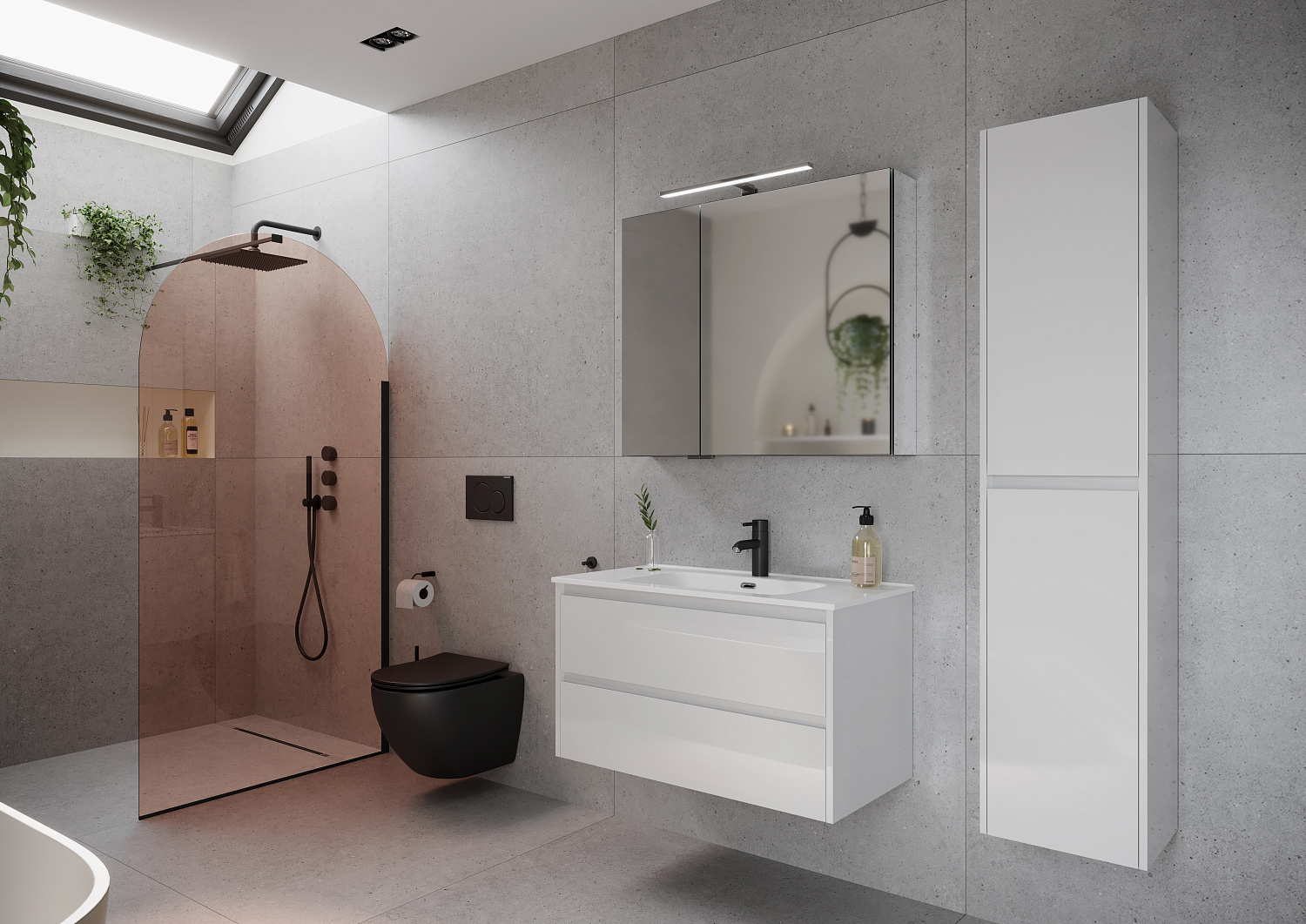 Sancos Libra Тумба для раковины подвесная 89x45x50h см, цвет: белый LB90W