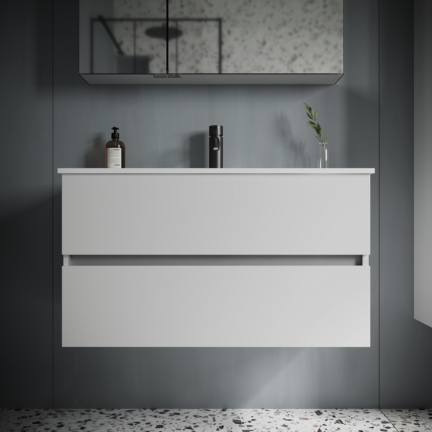 Sancos Urban Тумба для раковины подвесная 89x45x55h см, цвет: белый UR90W