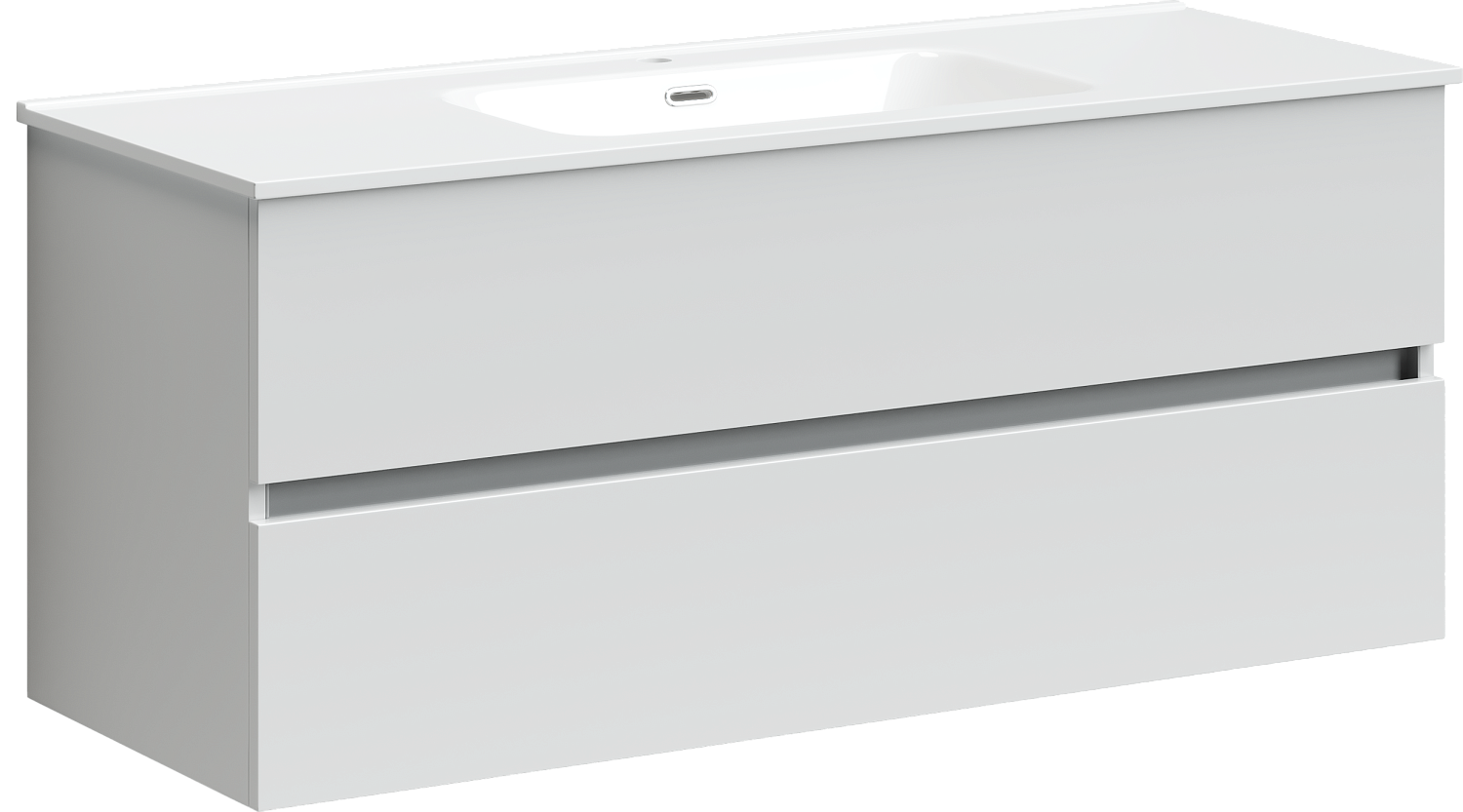 Sancos Urban Тумба для раковины подвесная 119x45x55h см, цвет: белый UR120-1W