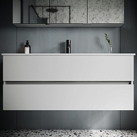 Sancos Urban Тумба для раковины подвесная 119x45x55h см, цвет: белый UR120-1W