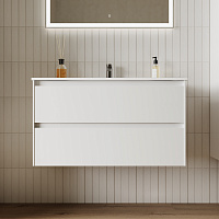 Sancos Cento Тумба для раковины подвесная 89x45x50h см, цвет: белый глянец CN90W