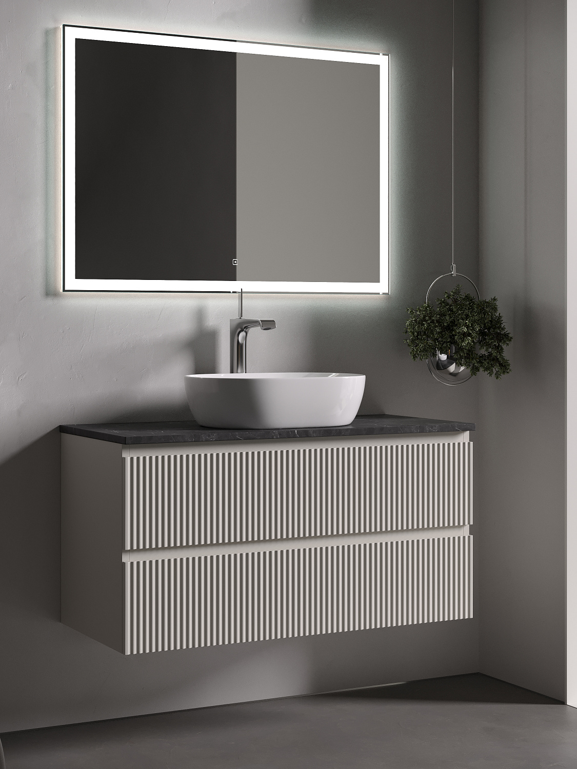 Sancos Столешница 100x46x2,1h см, цвет: black sky TT100A1X