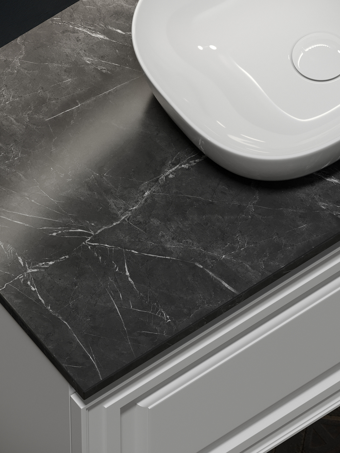 Sancos Столешница 100x46x2,1h см, цвет: black sky TT100A1X