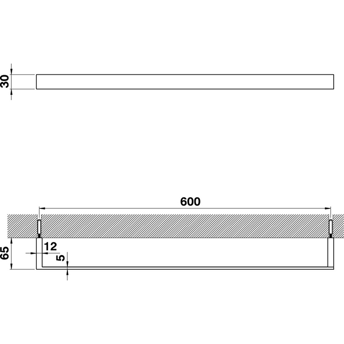 Cisal Quad Полотенцедержатель 60 см, цвет: Chrome QU09010221