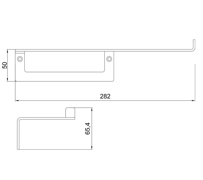 Almar Accessories Держатель туалетной бумаги с полкой, цвет: brushed stainless steel E317000.316