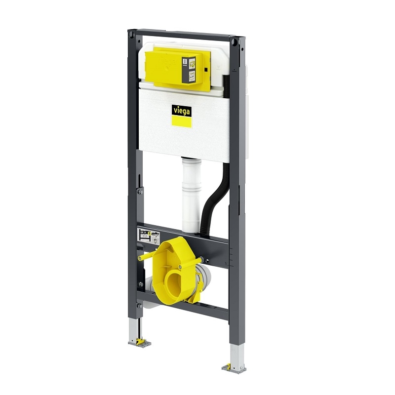 Viega Prevista Dry Инсталляция для подвесного унитаза 50x12x112h см, цвет: черный 771997