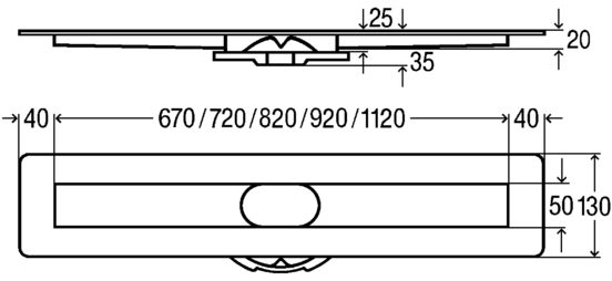 Viega Advantix Душевой лоток 90 см, цвет: нержавеющая сталь 753177