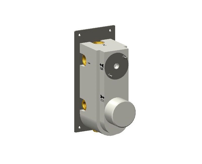 Carimali Встраиваемая часть термостатического смесителя для душа на 2 выхода W21221CR