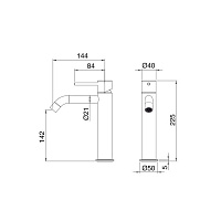 Treemme 40MM Смеситель для раковины, цвет: нержавеющая сталь 1327IS