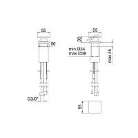 Treemme 5MM Смеситель для раковины/ванны на 1 отврестие, без излива, цвет: нержавеющая сталь 286502IS
