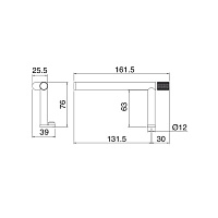 Treemme 22MM Бумагодержатель, нержавеющая сталь, цвет: нержавеющая сталь 8301IS