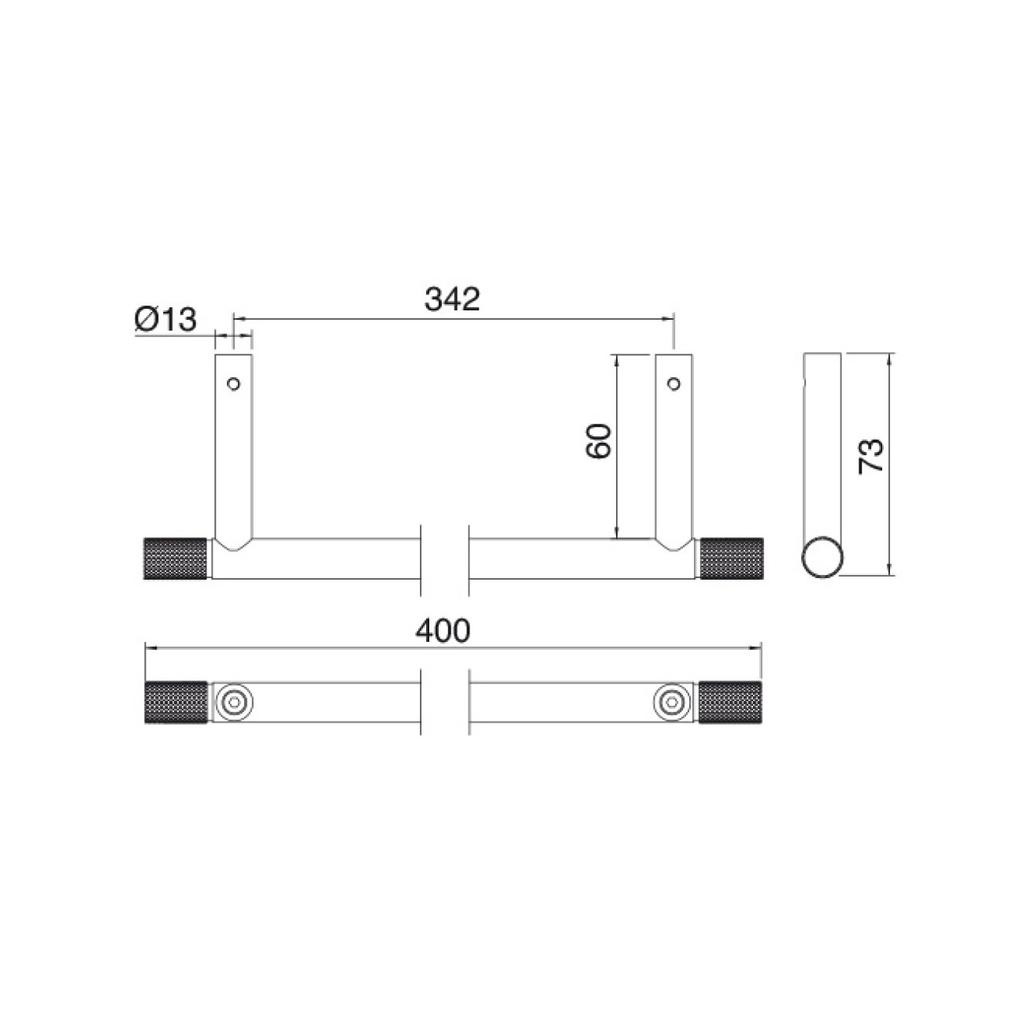 Treemme 22MM Полотенцедержатель 40 см, нержавеющая сталь, цвет: нержавеющая сталь 8306IS