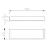 Abber Westen Полотенцедержатель 26 см, цвет: хром AA1753