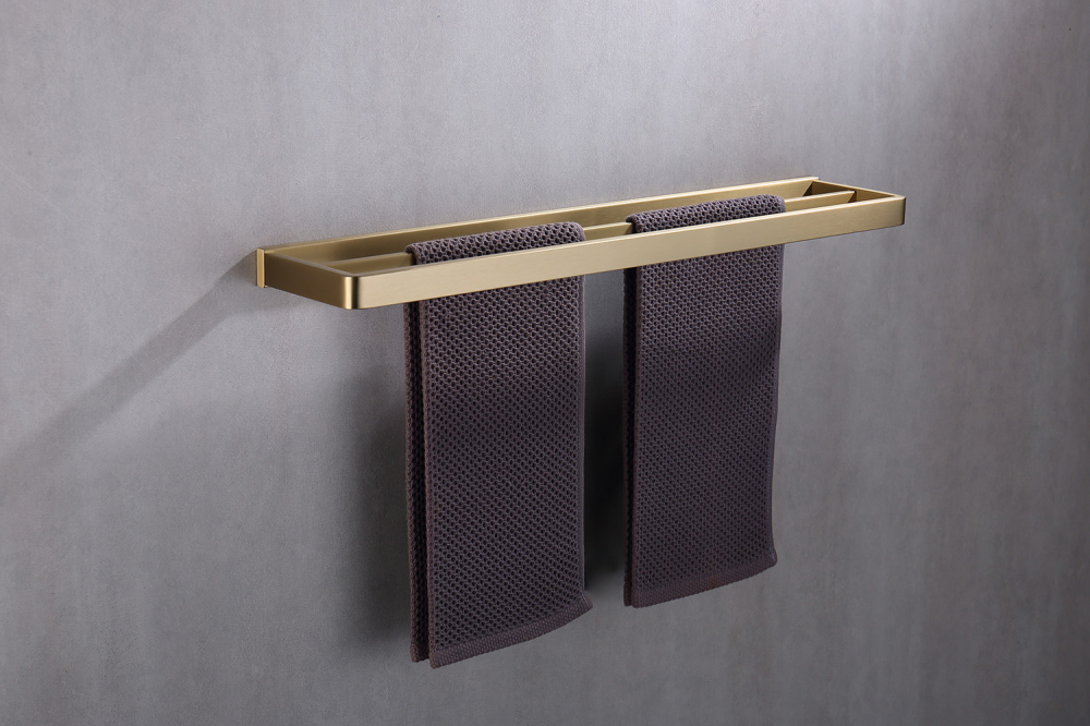Abber Westen Полотенцедержатель двойной 60 см, цвет: золото матовое AA1756G