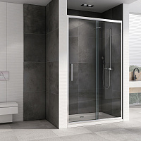 Abber Schwarzer Diamant Душевая дверь, раздвижная дверца, стекло 6мм 120x195h см, цвет: хром AG30120H