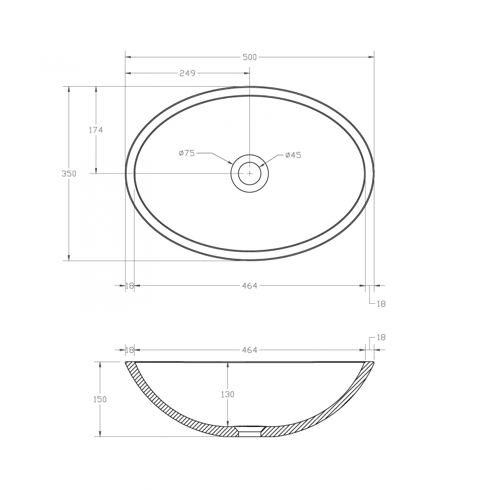 Abber Kristall Раковина накладная прозрачная овальная 50x35x15h см, цвет: оливковый AT2802Vesuvian