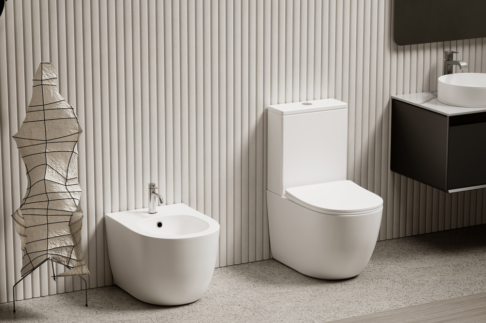 Abber Bequem Биде напольное 36x56x41h см, цвет: белый AC1152