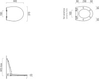 GSI Modo Крышка-сиденье для унитаза с микролифтом, крепление хром, цвет: белый глянцевый MS98C11