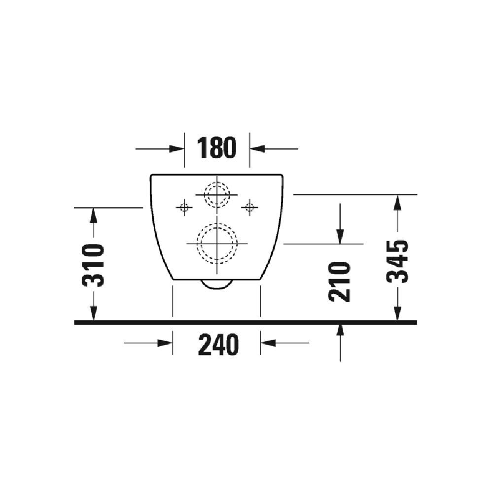 Duravit Architec Унитаз подвесной безободковый с крышкой-сидением 36,5x57,5x32h см, цвет: белый 45720900A1