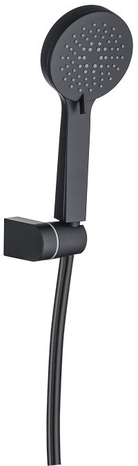Allen Brau Eclipse Душевой гарнитур: ручной душ, держатель, шланг 150 см, цвет: черный матовый 5.E1005-31
