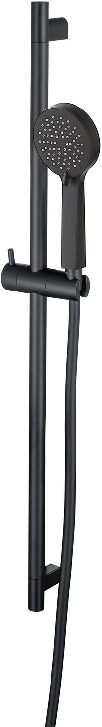 Allen Brau Eclipse Душевой гарнитур: ручной душ, штанга, держатель, шланг 150 см, цвет: черный мат 5.E1008-31