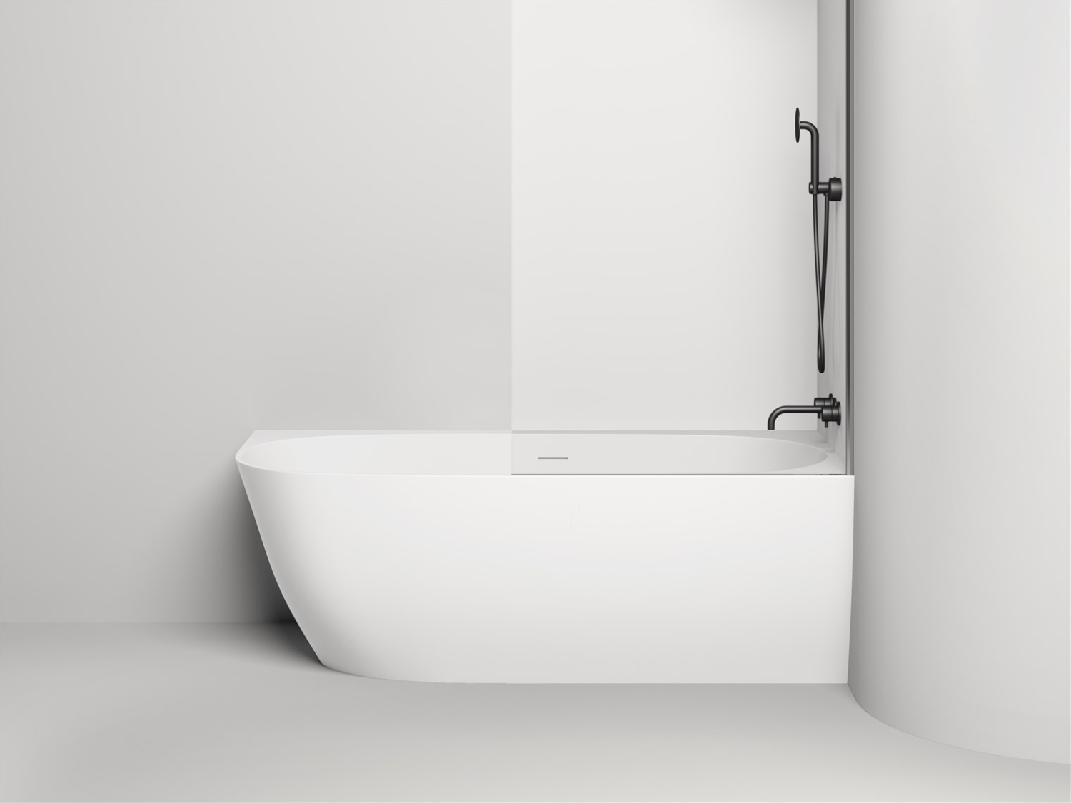 Salini Sofia Ванна из S-Stone угловая 170x85 см, цвет: белый матовый 102524M