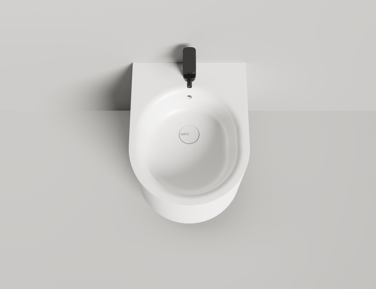 Salini Gemelli Биде подвесное 53x41x30h см, матовый цвет: RAL полностью 250121MF