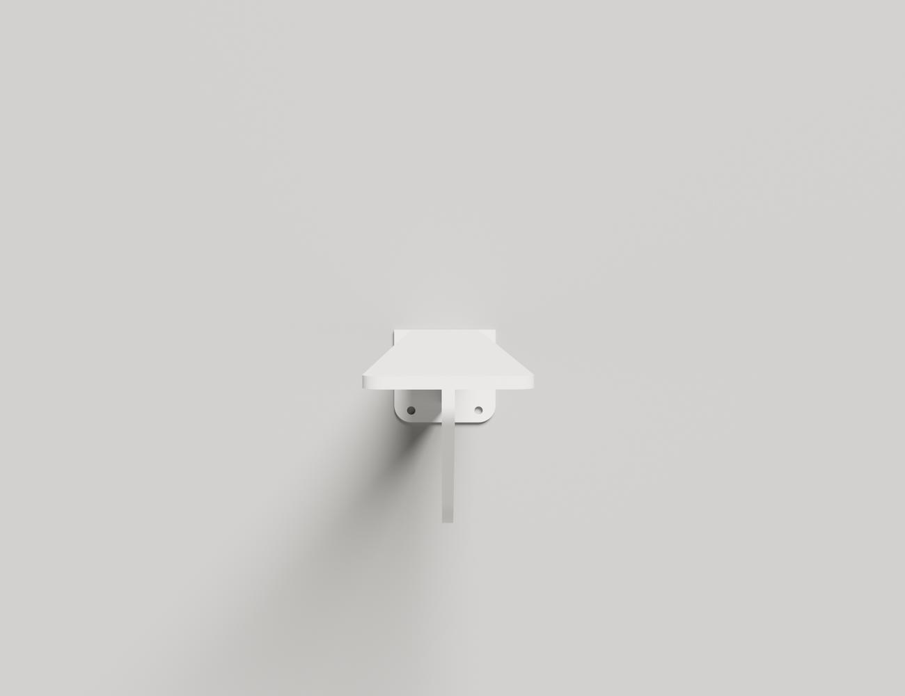 Salini Кронштейн стальной комплект 40 см, цвет: белый матовый 1903301M