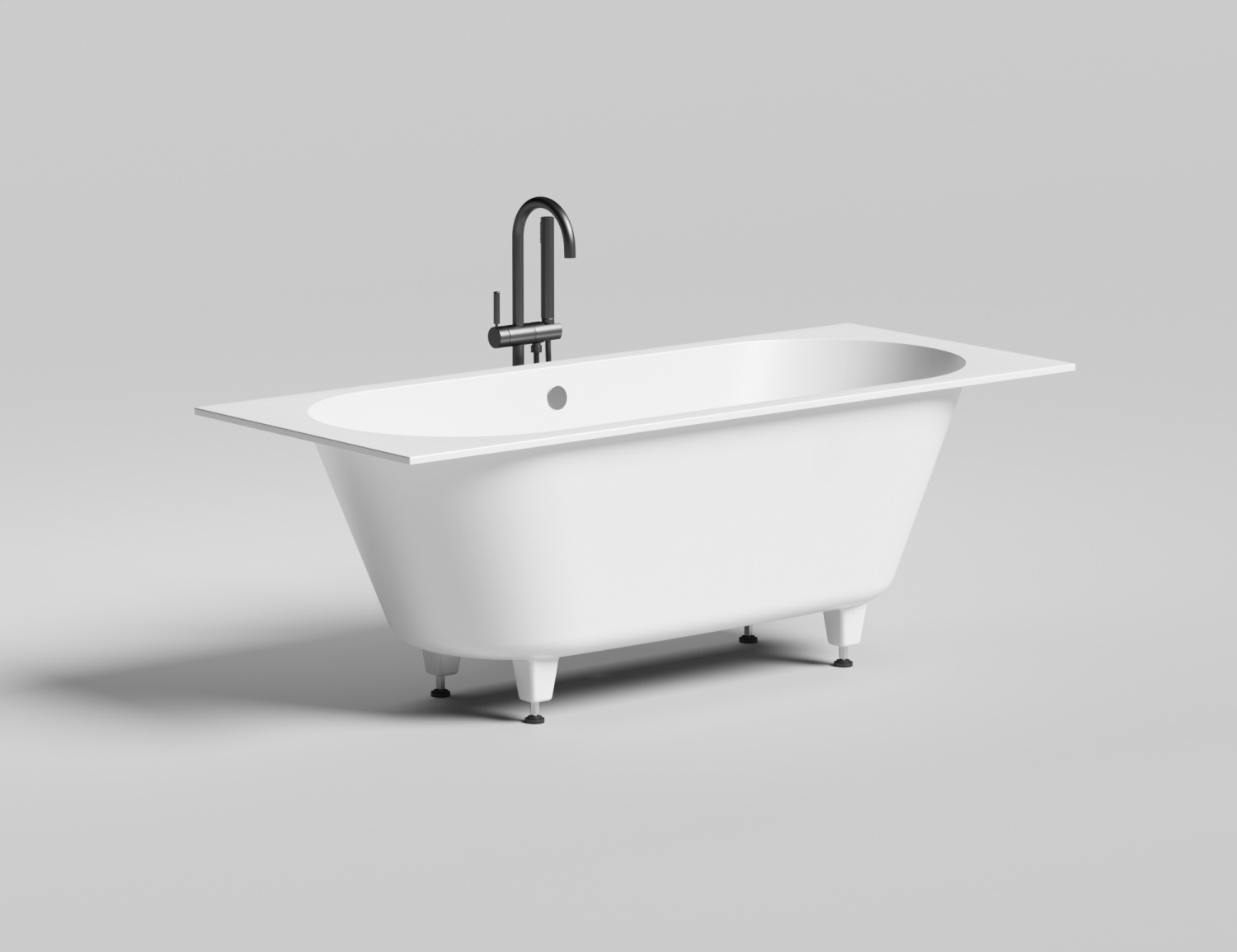 Salini Ornella Axis Ванна S-Sense встраиваемая 170x70 см, цвет: RAL полностью матовый 104613MRF