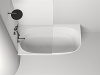 Salini Sofia Ванна из S-Stone угловая 170x85 см, цвет: белый матовый 102525M