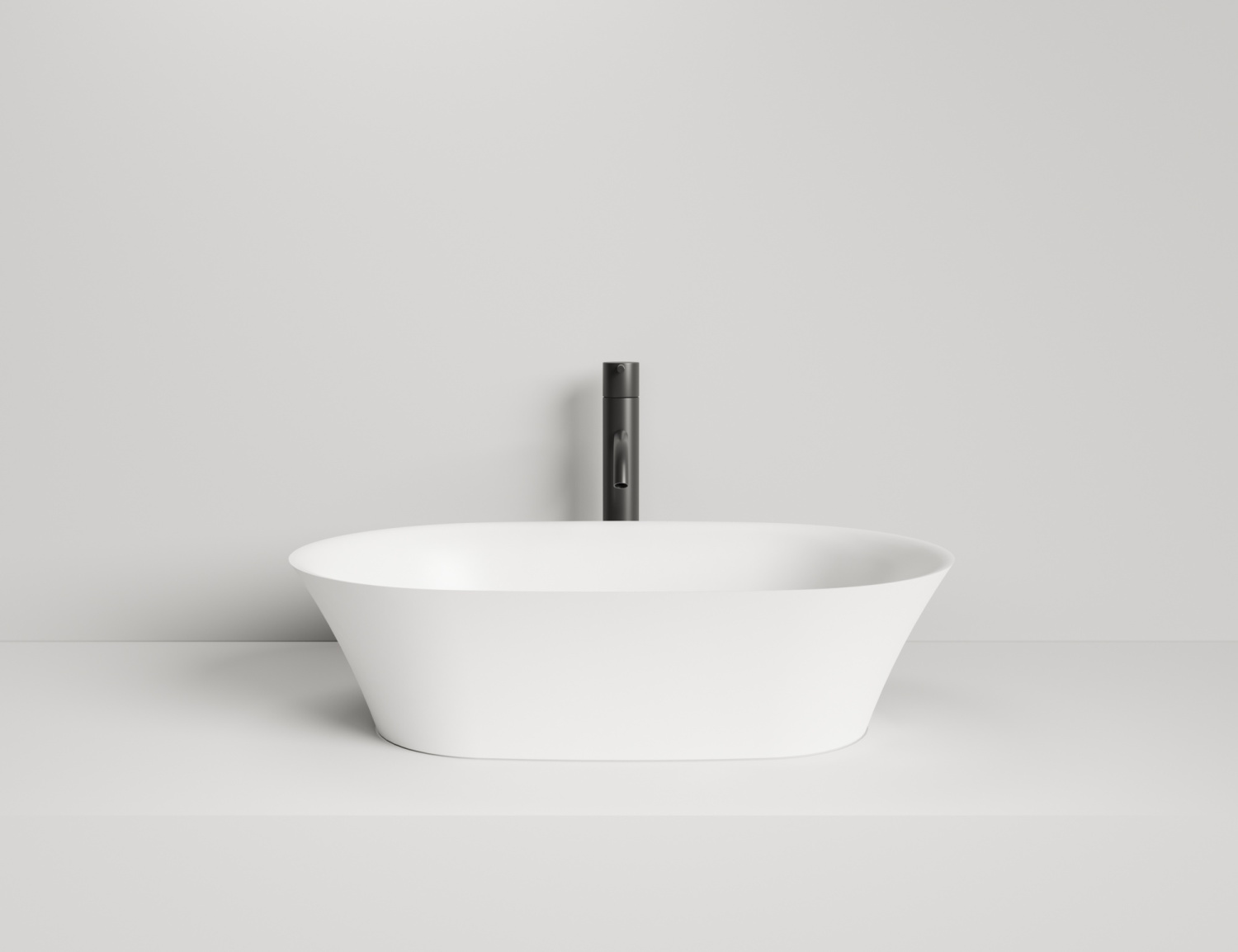 Salini Mona Раковина накладная овальная 60x39x16,5h см, глянцевый цвет: RAL полностью 110811GRF