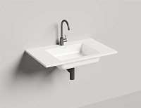 Salini Onda 80 Раковина столешница прямоугольная, 80x50x16h см, матовый цвет: RAL 1402201MF