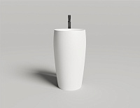 Salini Alda 03 Раковина напольная круглая 47x47x90h см, цвет: белый матовый 130321M