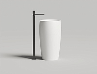 Salini Alda 03 Раковина напольная круглая, д/к, сифон 47x47x90h см, глянцевый цвет: RAL 130311GF